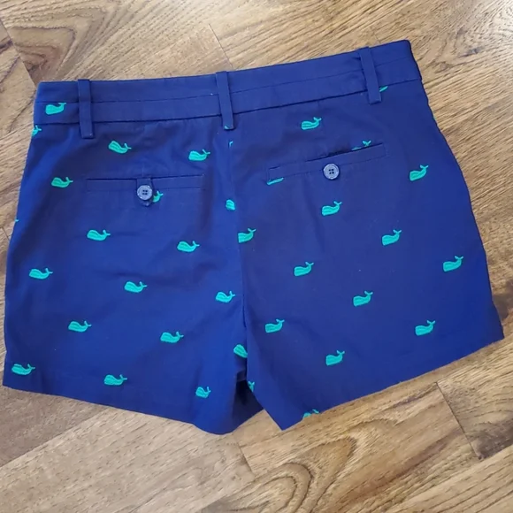 British khaki womens whale print shorts size 4 - Picture 5 of 5